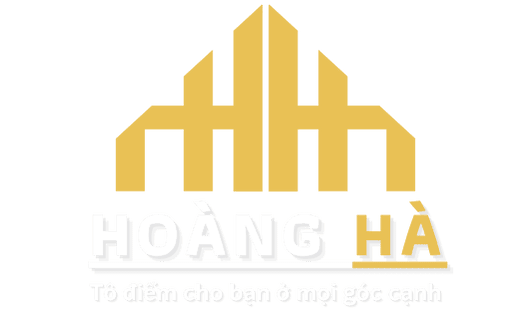 Logo Hoàng Hà HOME nền tối